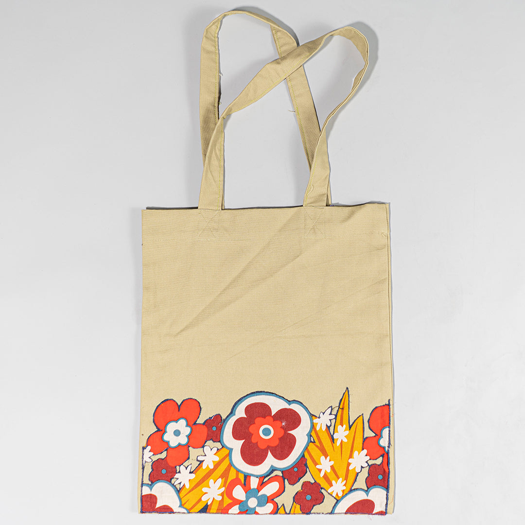 Bahaar Canvas Tote Bag with Appliqué