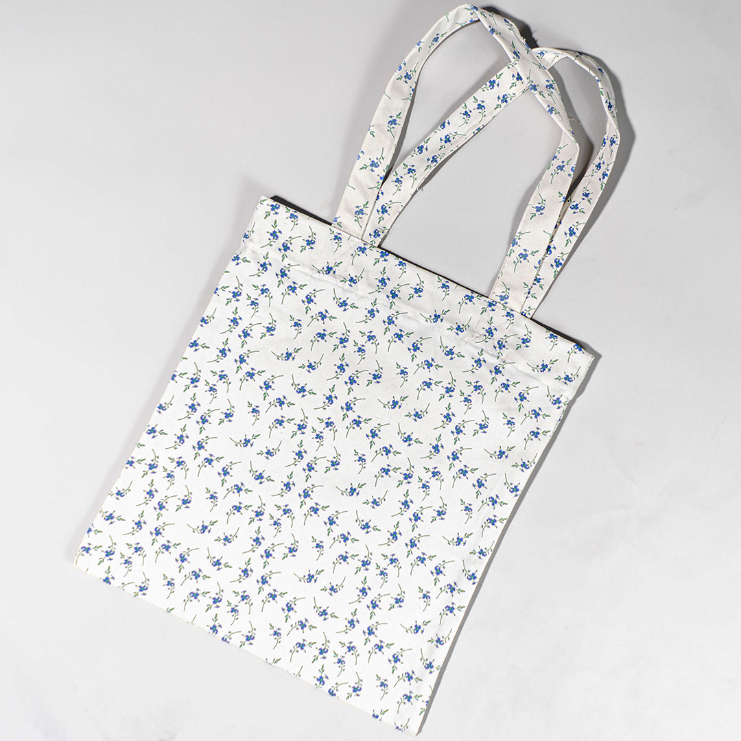 Bluebud Breeze Tote – Printed Canvas