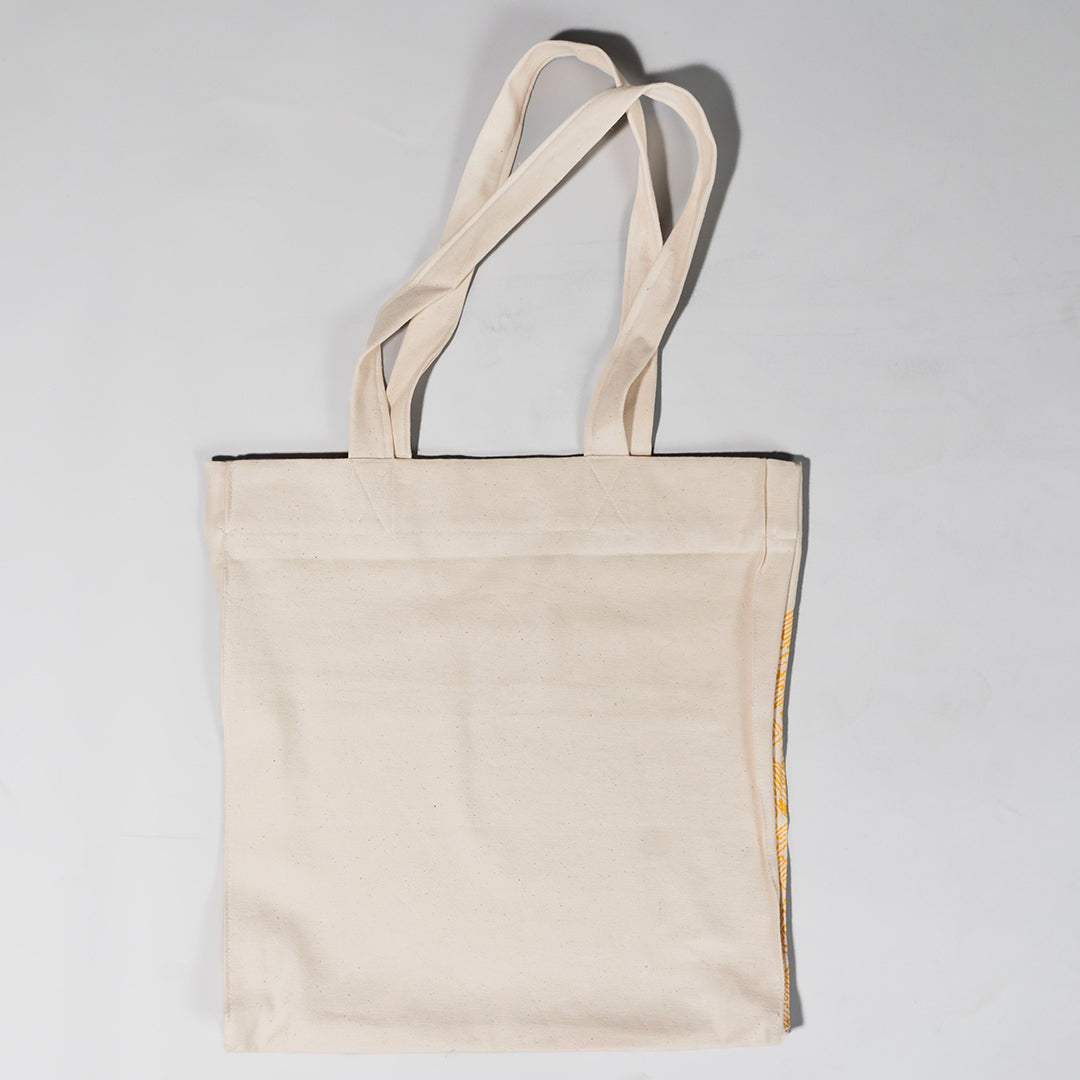 Zardgul Blockprint Capacity Canvas Tote Bag