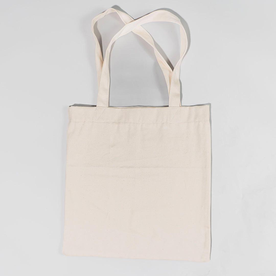 Meherbaan Canvas Tote Bag with Appliqué Border