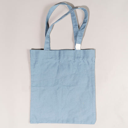 Baadal Canvas Tote Bag with Fan Appliqué