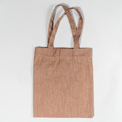 Baadal Canvas Tote Bag with Fan Appliqué