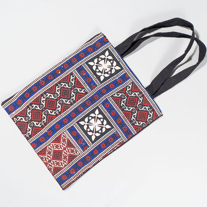 Sufi Ajrak Tote – Reinforced Cotton Canvas