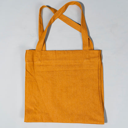 Zari Beadwork Capacity Tote – Sunset Orange Denim