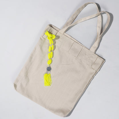 Bijli Truck Tassel Tote – Upcycled Curtain Fabric