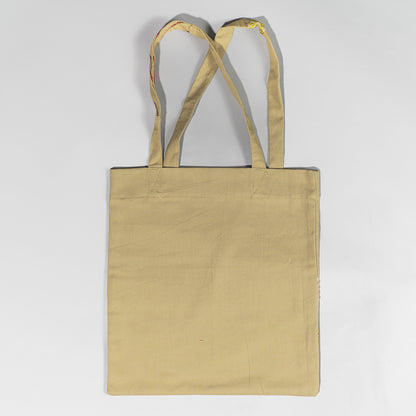 Zeenat Canvas Tote Bag with Appliqué