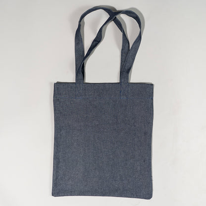 Gulbahar Denim Tote Bag with Appliqué
