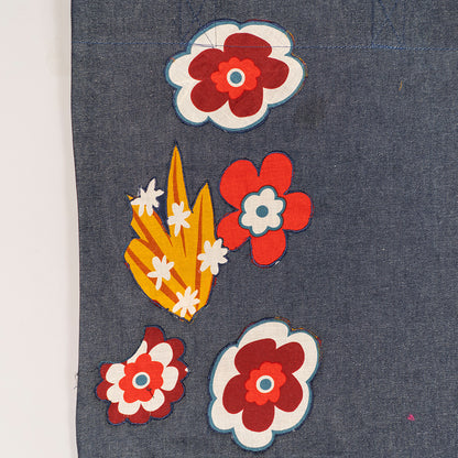 Gulbahar Denim Tote Bag with Appliqué