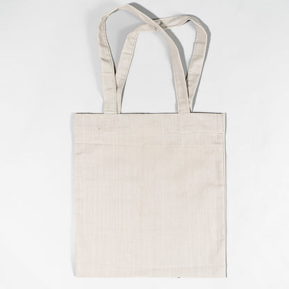 Aangan Appliqué Tote Bag – Upcycled Curtain Edition