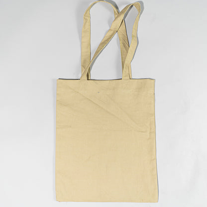 Rangrez Canvas Tote Bag with Banarsi Appliqué