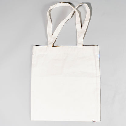 Resha Canvas Tote Bag with Appliqué Lines