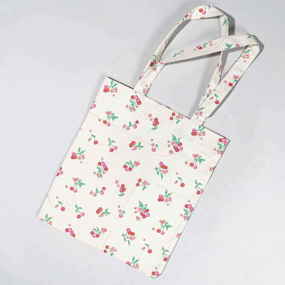 Cherry Pickin’ Tote – Printed Canvas