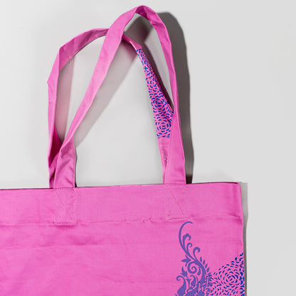 Zalya Blockprint Canvas Tote Bag