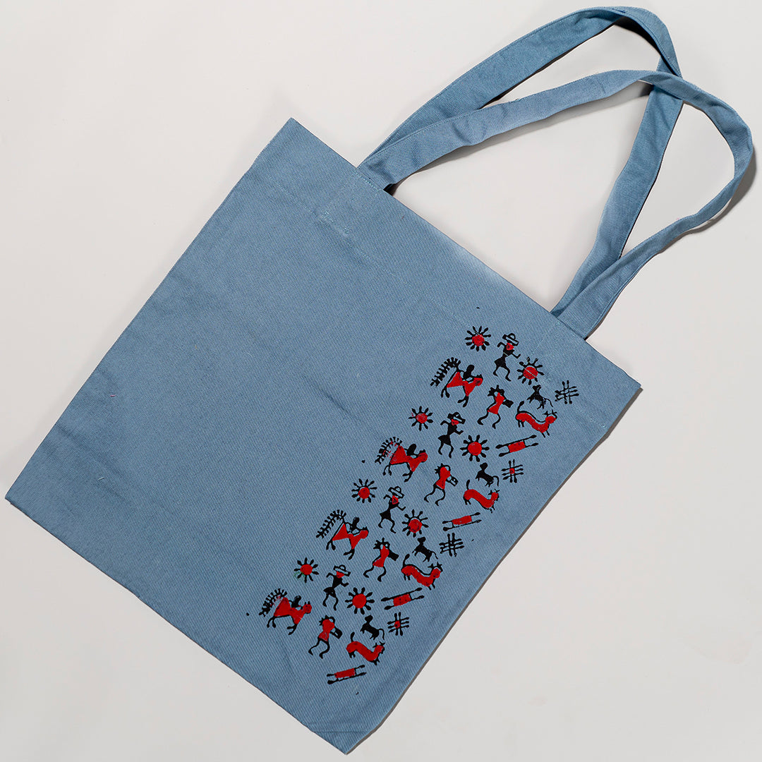 Teezrak Blockprint Canvas Tote Bag