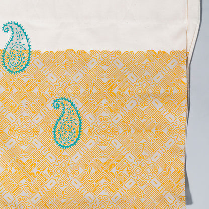 Zardgul Blockprint Capacity Canvas Tote Bag