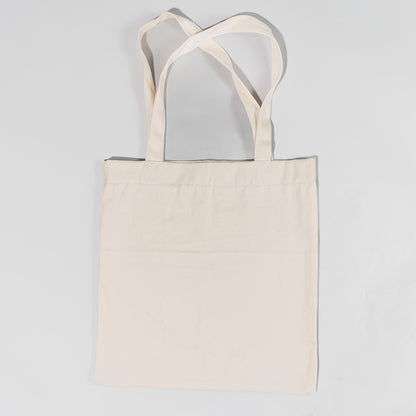 Meherbaan Canvas Tote Bag with Appliqué Border