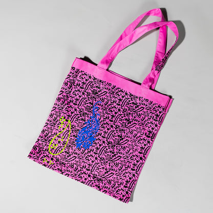Kaari Blockprint Capacity Canvas Tote Bag