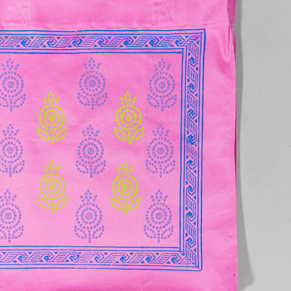 Roshnai Blockprint Capacity Canvas Tote Bag