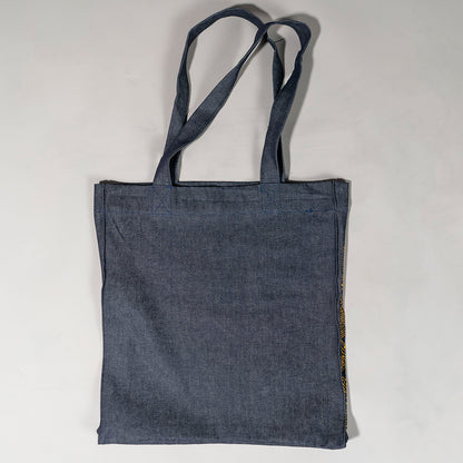 Nazaakat Blockprint Capacity Canvas Tote Bag