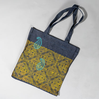 Nazaakat Blockprint Capacity Canvas Tote Bag