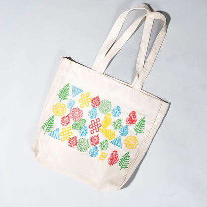 Rangrez Blockprint Max-Capacity Canvas Tote Bag