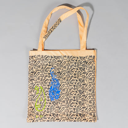 Sehar Blockprint Capacity Canvas Tote Bag